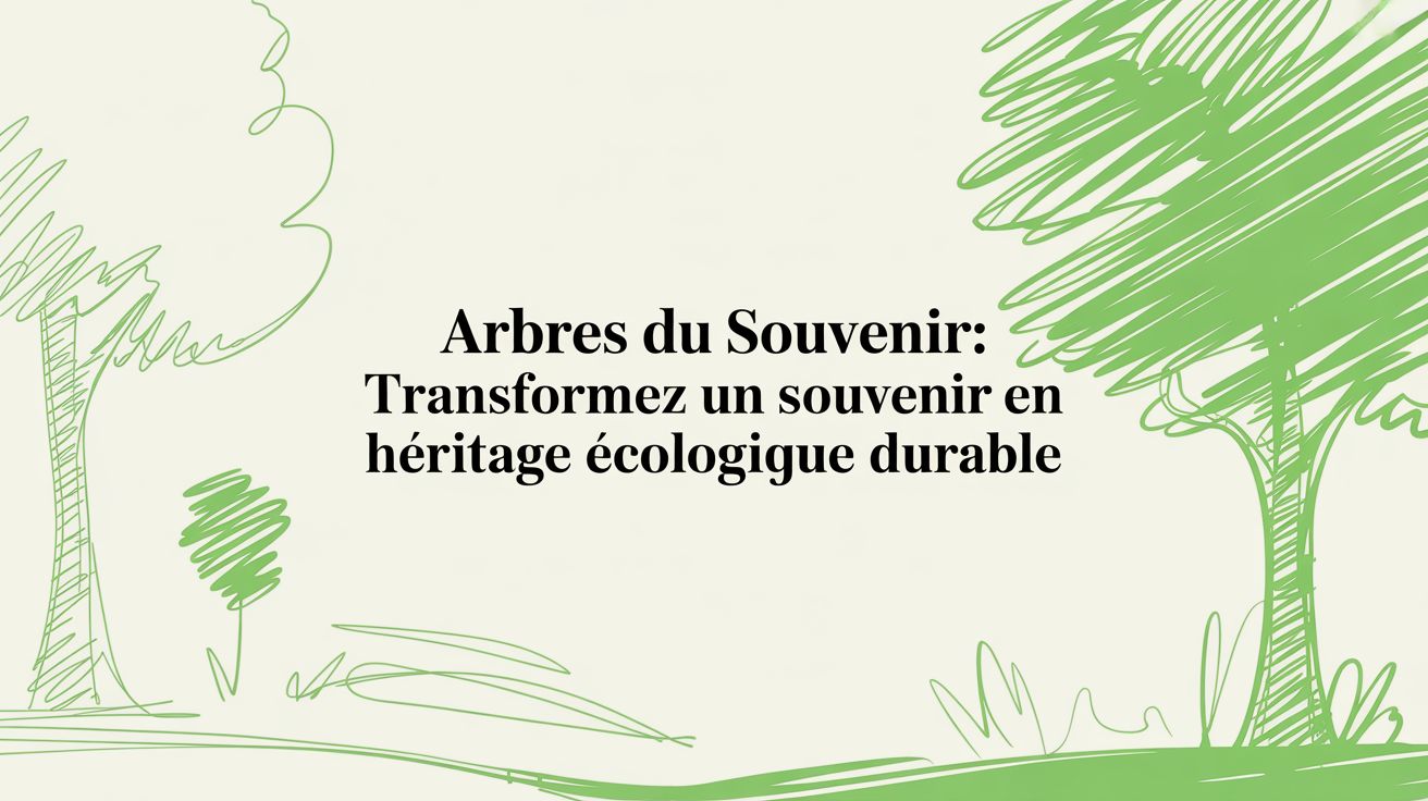 Arbres du souvenir : Transformez un souvenir en héritage écologique et solidaire - Frutopy.fr