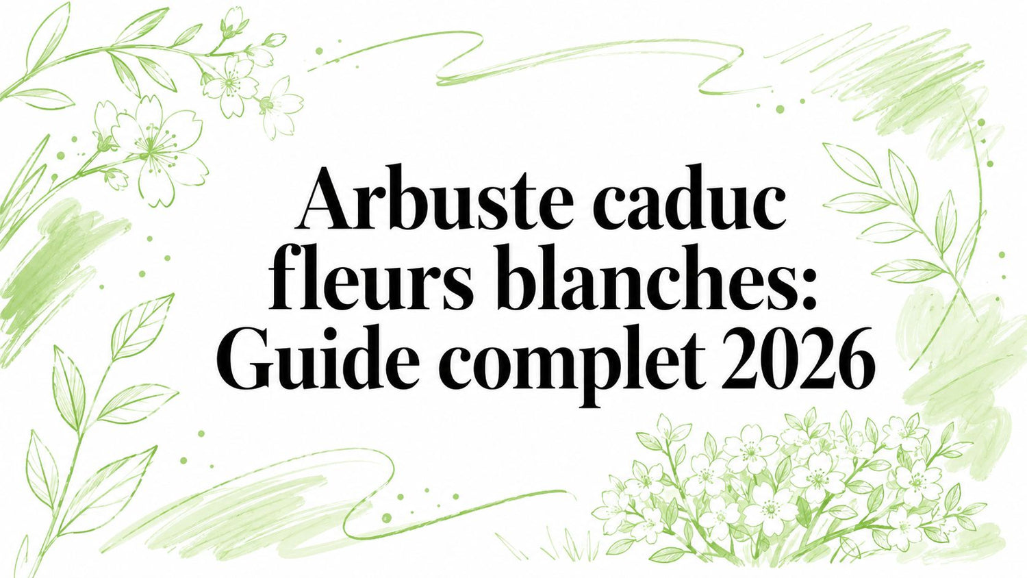 Arbuste caduc fleurs blanches: Guide complet 2026 - Frutopy.fr