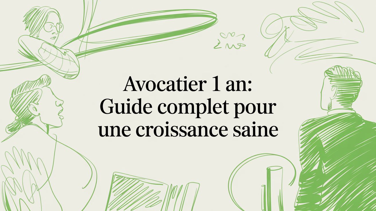 Avocatier 1 an: Guide complet pour une croissance saine - Frutopy.fr