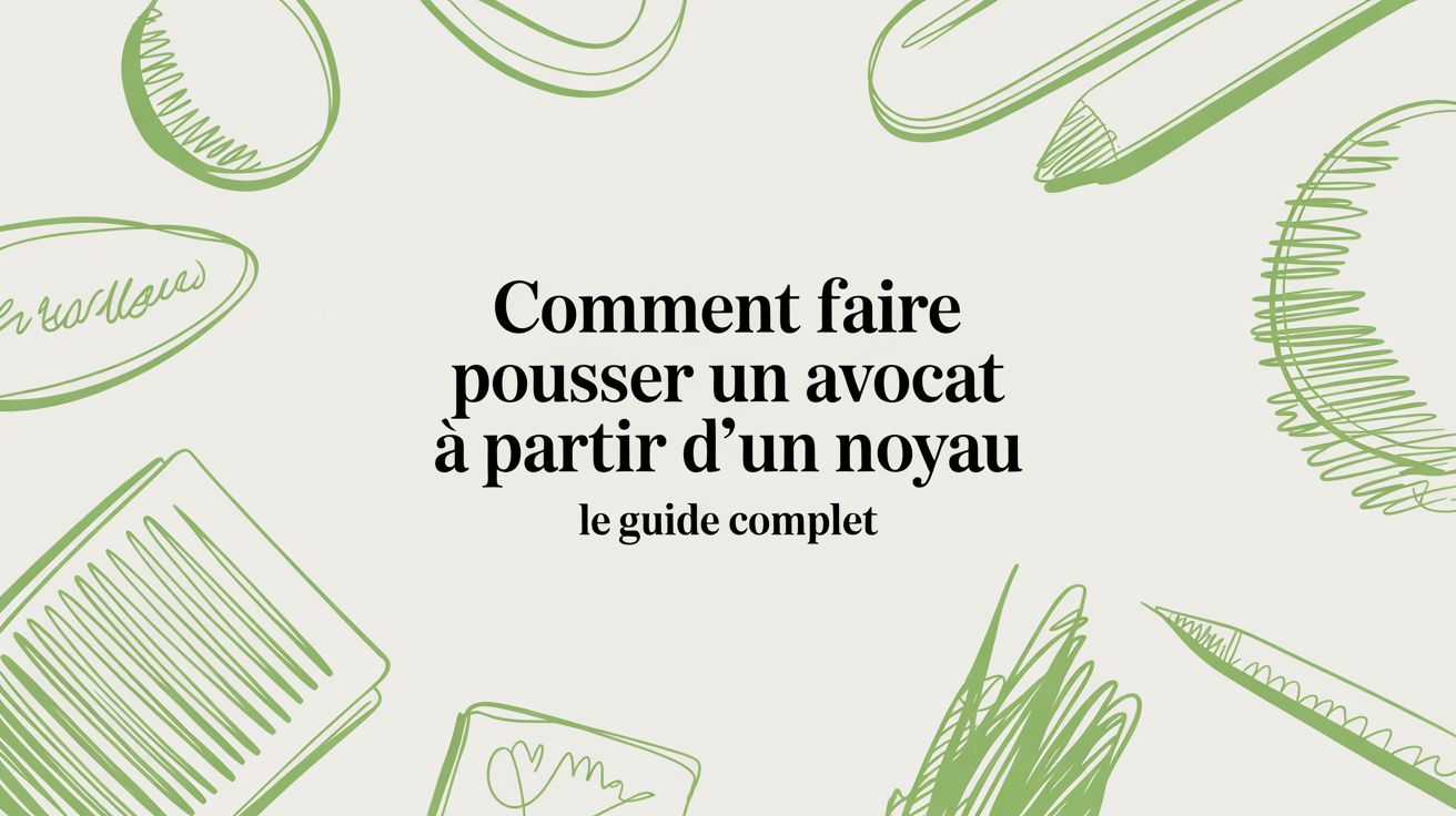 Comment faire pousser un avocat à partir d'un noyau : le guide complet - Frutopy.fr