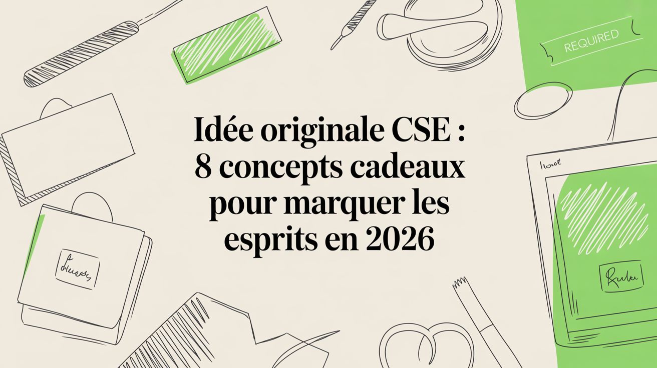 Idée originale CSE : 8 concepts cadeaux pour marquer les esprits en 2026 - Frutopy.fr