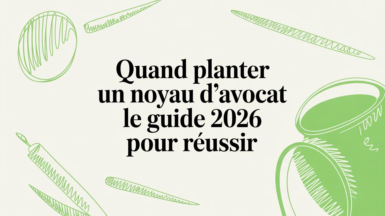 Quand planter un noyau d'avocat : le guide 2026 pour réussir - Frutopy.fr