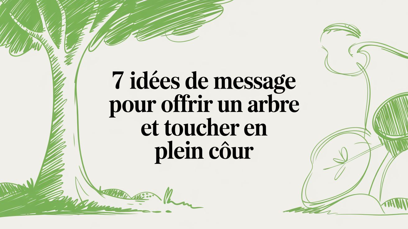 7 idées de message pour offrir un arbre et toucher en plein cœur - Frutopy.fr