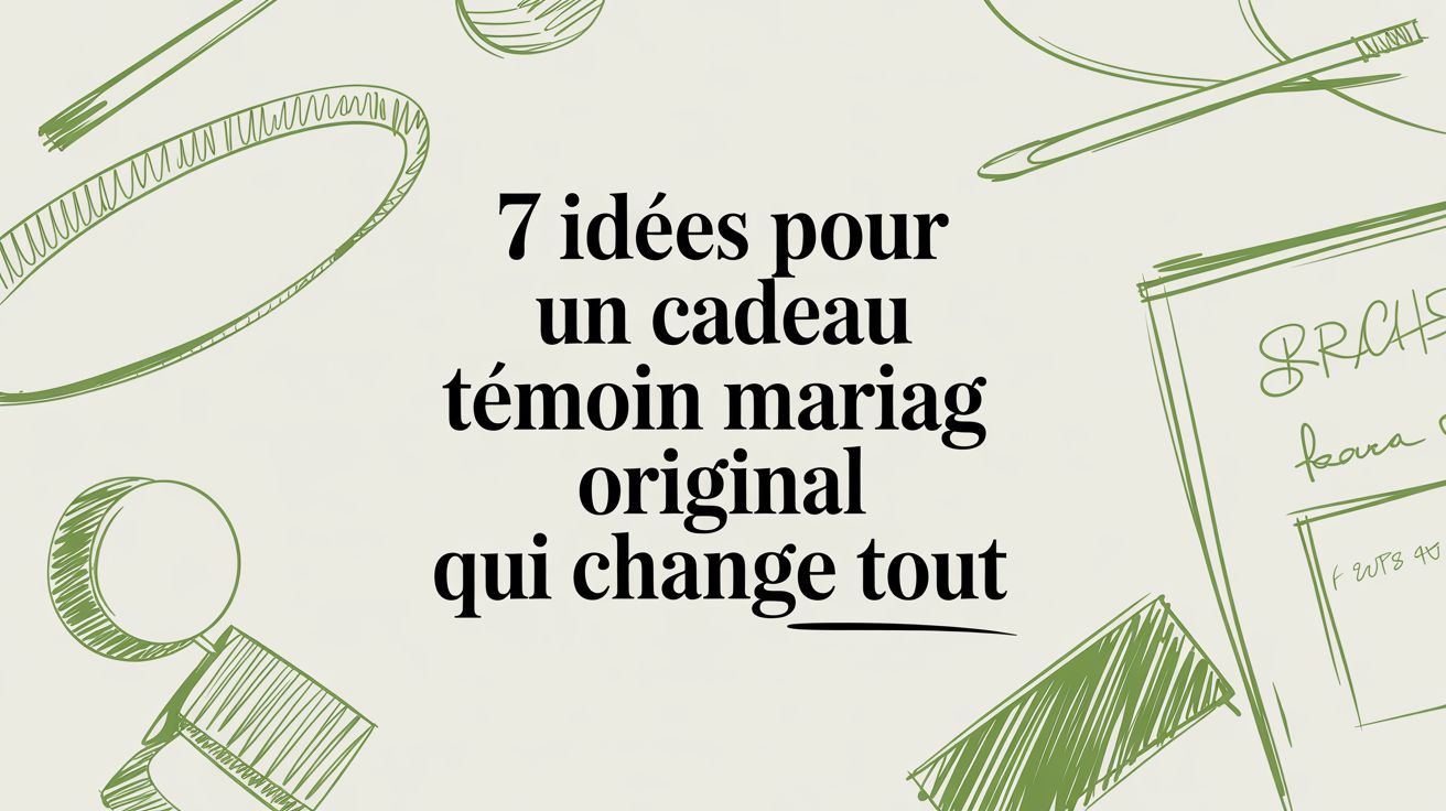 7 idées pour un cadeau témoin mariage original qui change tout - Frutopy.fr