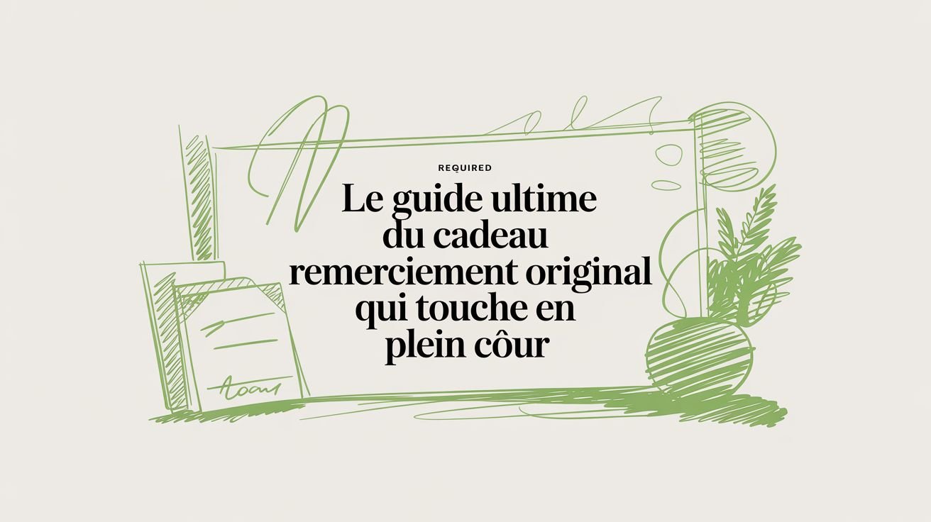 Le guide ultime du cadeau remerciement original qui touche en plein cœur - Frutopy.fr
