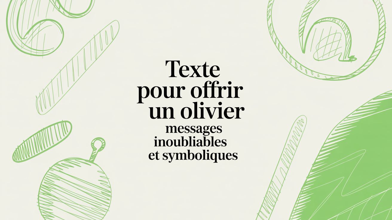 Texte pour offrir un olivier : messages inoubliables et symboliques - Frutopy.fr